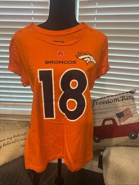 NFL Team Apparel Womens Bright Orange Tee